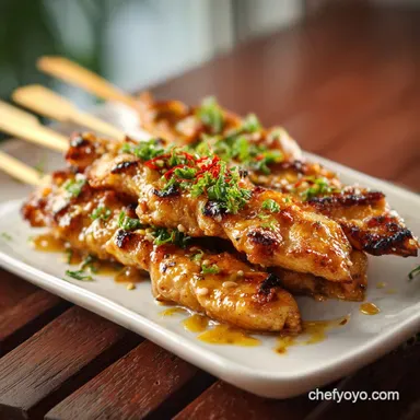 Bang Bang Chicken Skewers for 4 Servings Recipe Card