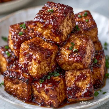 Basic Oven Baked Tofu for 4 Servings Recipe Card