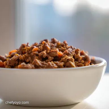 Dog Food: Vet-Approved Beef Oat Freezer Batch Recipe Recipe Card