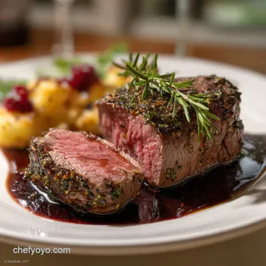 Christmas Eve Dinner: Elegant Tenderloin Roast Recipe Card