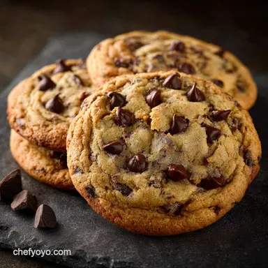 Chocolate Chip Cookies The Golden Standard for Chewy Thick Bakery Style Recipe Card