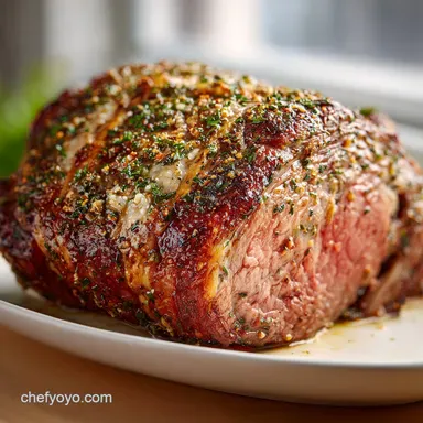 Prime Rib Roast Recipe: Herb Crusted Oven Recipe Card
