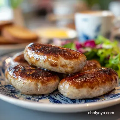 Sausage and Balls: Cream Cheese Finish Recipe Card