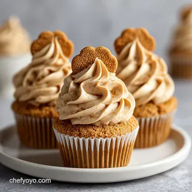 Biscoff Cupcakes with Silky Frosting Recipe Card