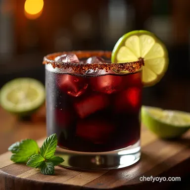 The Easy Black Margarita Recipe with Activated Charcoal Recipe Card