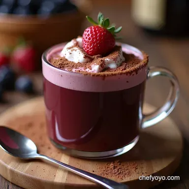 Blackberry Velvet Hot Chocolate A Right Proper Treat Recipe Card