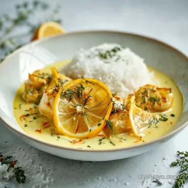 recipeblanquette poisson coco curry in 25 Minutes: Creamy Coconut Fish Recipe Card