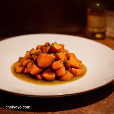 A Splash of Bourbon Makes Sweet Potatoes Sing My Secret Recipe Card