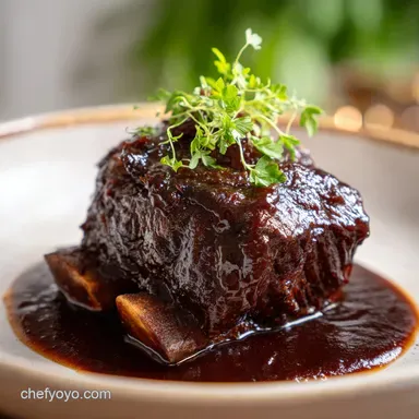 Beef Short Ribs Recipe for 4 Servings