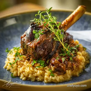 Braised Lamb Shanks with Parmesan Risotto The Ultimate Sunday Roast Dinner Recipe Card