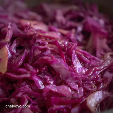 Cooking Cabbage Braised Red Cabbage with Apples Balsamic Recipe Card