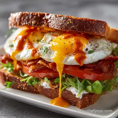 Breakfast BLT Egg Sandwich Recipe: The Ultimate Boss Sauce Upgrade Recipe Card