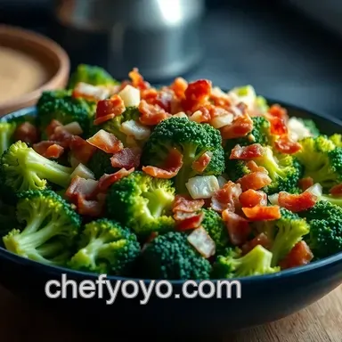 Broccoli Bliss: The Ultimate Easy Broccoli Salad Recipe Recipe Card