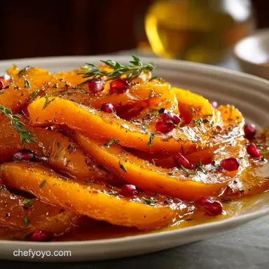 Holiday Side Dishes: Show-Stopping Maple-Glazed Butternut Squash Recipe Card