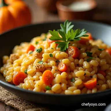 Cozy Fall Risotto Seasonal Meal Planning Fall Made Easy Recipe Card