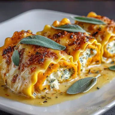Butternut Squash Lasagna Rolls The Best Brown Butter Sage Recipe