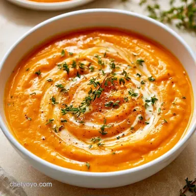 Butternut Squash Potage for 4 Servings Recipe Card