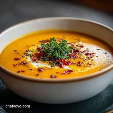 Butternut Squash Soup Recipe with Coconut Milk Recipe Card