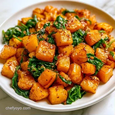 Butternut Squash Spinach Curry for 4 Recipe Card