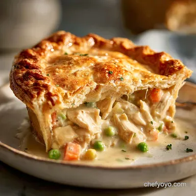 Chicken Pot Pie: Buttery Crust, 1h 15m Total Recipe Card