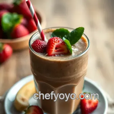 My Easy Caffeine-Kissed Coffee Fruit Smoothie Recipe Recipe Card