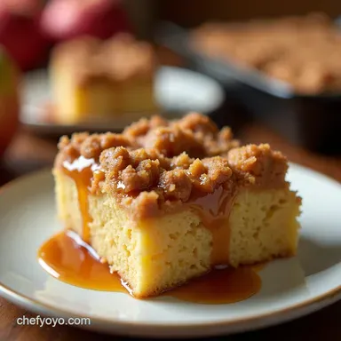 Caramel Apple Dump Cake Easiest Fall Dessert Ever Recipe Card