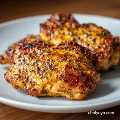 Cast Iron Chicken Thighs in 30 Minutes Recipe Card