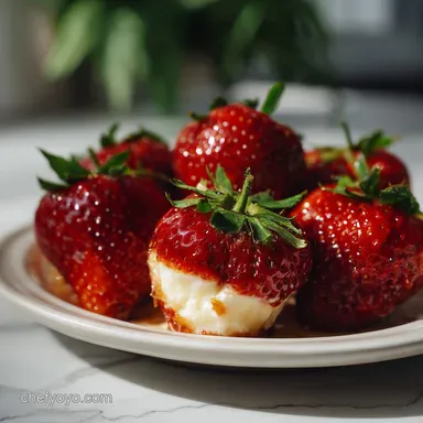 Best Cheesecake Stuffed Strawberries Recipe No-Bake Recipe Card