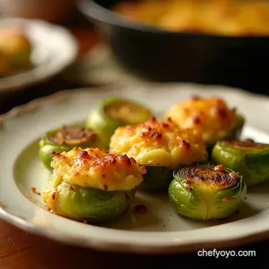 Cheesy Brussels Sprouts Gratins Not Your Nans Recipe Recipe Card