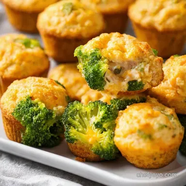 Bring Out the Mini Muffin Cheesy Chicken Broccoli Bites