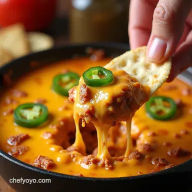 Cheesy Chorizo Jalape&ntilde;o Dip Easy Game Day Food Win Recipe Card