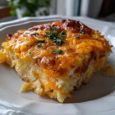Egg Casserole with Hashbrowns: Ultimate Cheesy Brunch Recipe Card