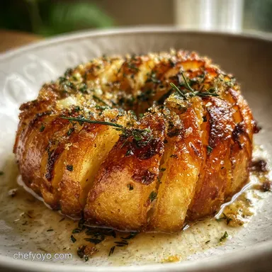 Chef John Potato Side Dish Recipe with Roasted Garlic: Crispy Baked Recipe Card