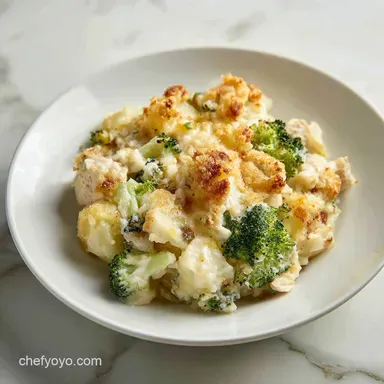 Chicken Potato Broccoli Casserole in 50 Minutes Recipe Card