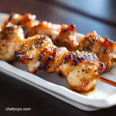 Japanese Chicken Yakitori Recipe for 4 Recipe Card