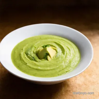Chilled Cucumber Avocado Soup My Cool Food Summer Secret Recipe Card