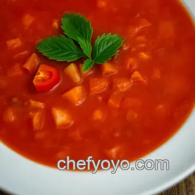 Easy & Refreshing Gazpacho Soup Recipe: A Taste of Spanish Summer Recipe Card