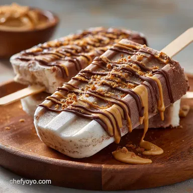 Chocolate Peanut Butter Banana Yogurt Pops Healthy Creamy Easy