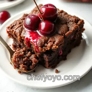 Chocolate Cherry Dream Dump Cake: Easiest Dessert! Recipe Card
