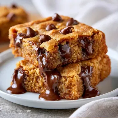 Chocolate Chip Cookie Cake Bars in 30 Min Recipe Card