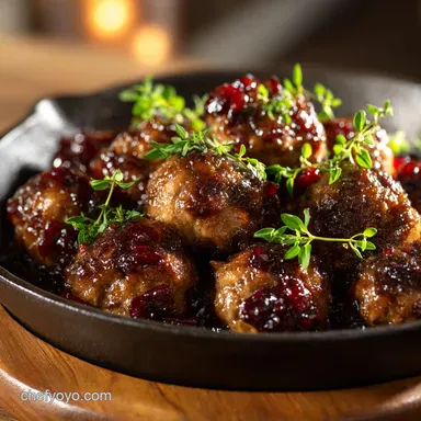 Christmas Cranberry Meatballs: Best Festive Glazed Recipe Recipe Card