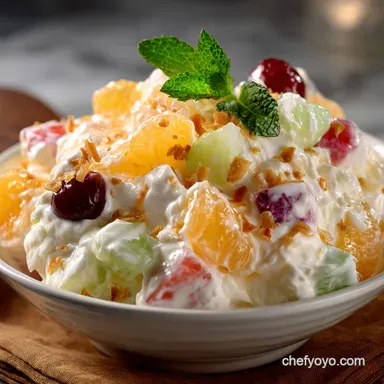 Classic Ambrosia Salad: Ultra-Creamy, No-Bake Retro Treat
