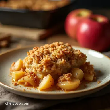 The Ultimate Apple Crisp Recipe Buttery Golden Topping Recipe Card