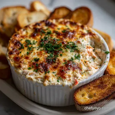 Crab Dip Recipe: Classic Baked Hot Chesapeake Delight Recipe Card