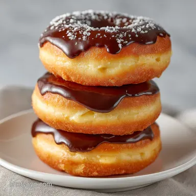 Boston Cream Donut Recipe: Pillowy Yeast Doughnuts Filled Recipe Card