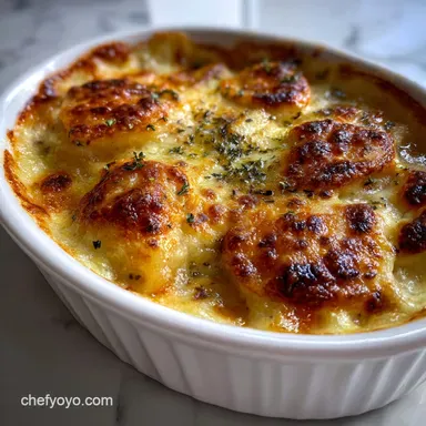 Au Gratin Potatoes: Gruy&egrave;re Creamy Mornay Recipe Recipe Card