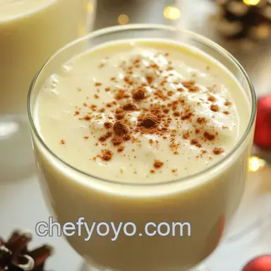 Classic Homemade Eggnog Recipe: Festive & Creamy Recipe Card