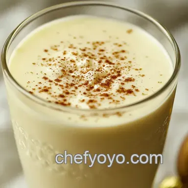 Classic Homemade Eggnog Recipe: Festive & Creamy Recipe Card