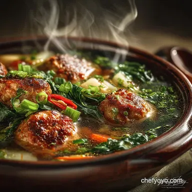 Classic Italian Wedding Soup Deeply Savory Broth Tender Meatballs Recipe Card