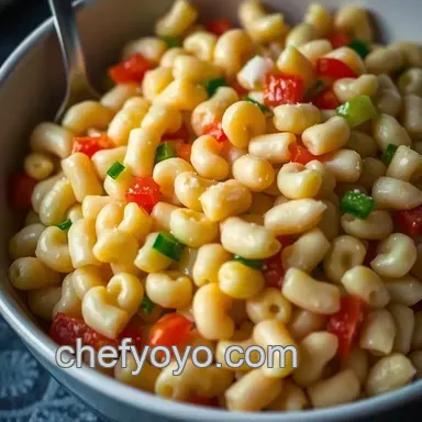 My Go-To Macaroni Salad Recipe: Sweet & Tangy! Recipe Card